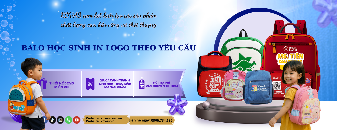Xưởng sản xuất balo túi xách in logo theo yêu cầu