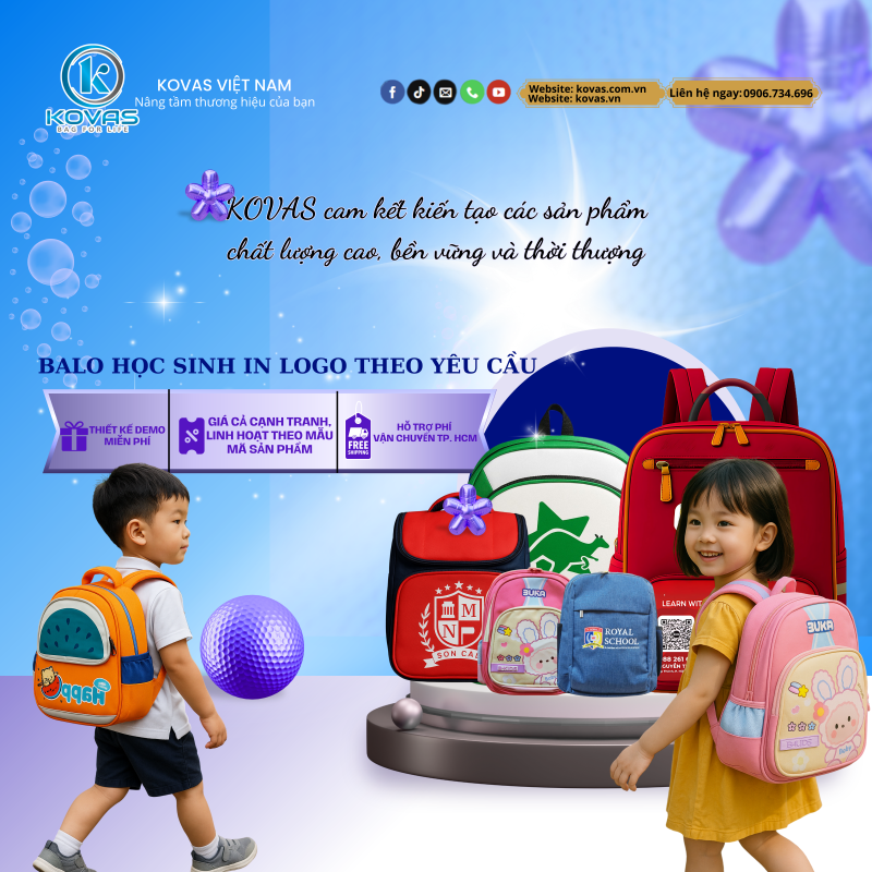 Xưởng sản xuất balo túi xách in logo theo yêu cầu