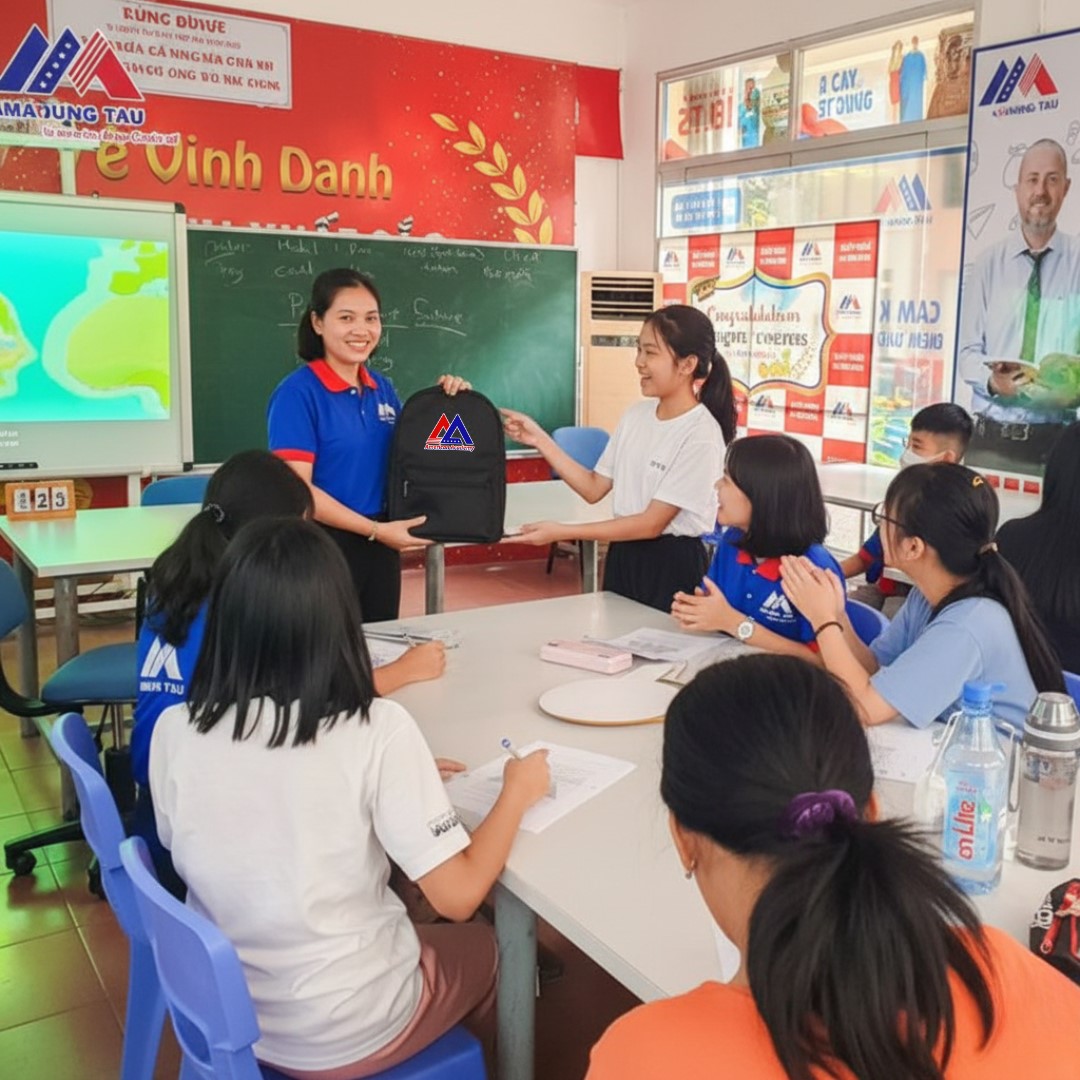 balo-trung-tam-ngoai-ngu-in-logo-chuan