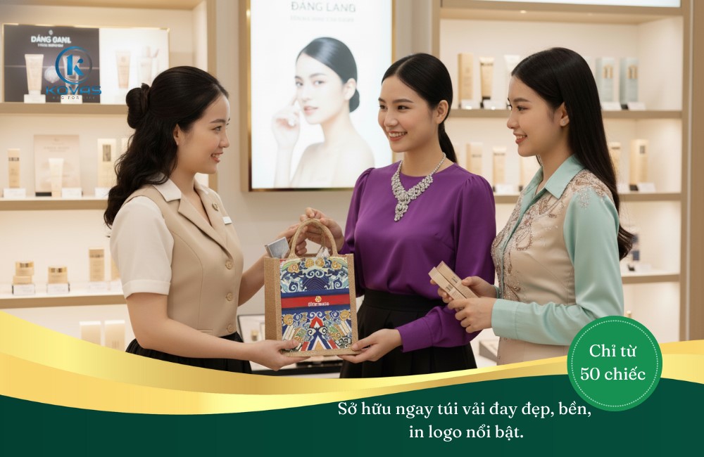 Túi vải đay quà hội nghị