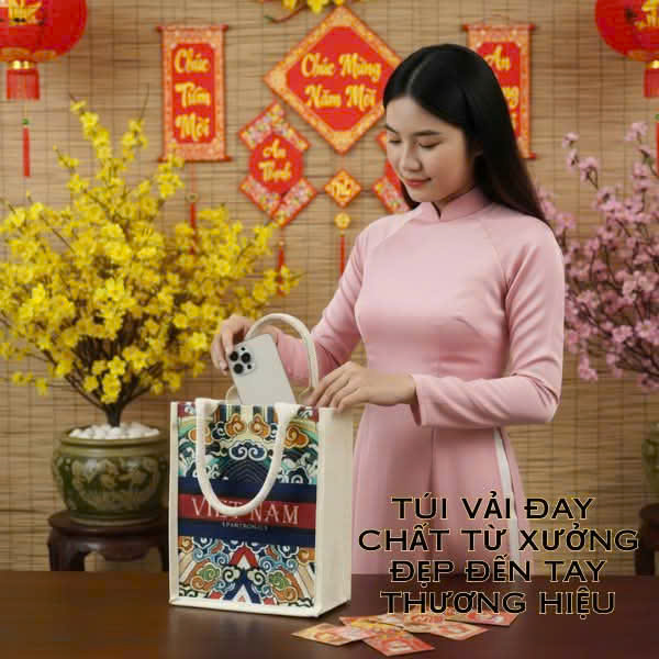 Túi Vải Đay Quà Du Lịch